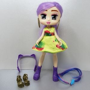 Boxy Girls Purple Hair Shoes Extension